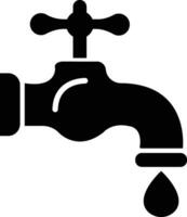 Faucet icon. Water tap. Bathroom faucet symbol flat style stock vector. Water null vector