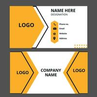 Professional business card template vector