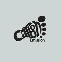 co2 emisión logo vector