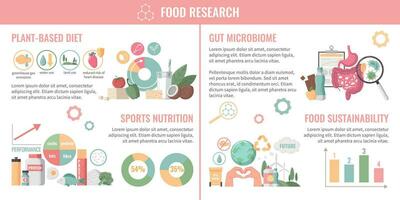 comida nutrición infografia vector