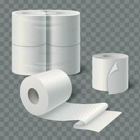 Bath Tissue Rolls Composition vector