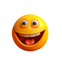 emoji of emoticon met transparant achtergrond generatief met ai png