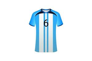 Argentine football soccer team member jersey vector
