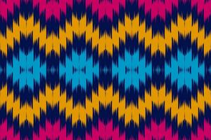 Beautiful ethnic tribal pattern art. Ethnic ikat seamless pattern. American and Mexican style. vector