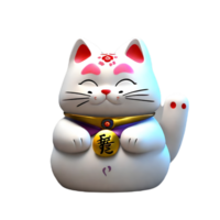 Maneki neko süß ai generativ png