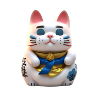 maneki Neko mignonne ai génératif png