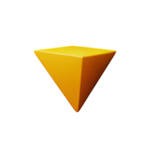 triângulo 3d Renderização ícone ilustração png