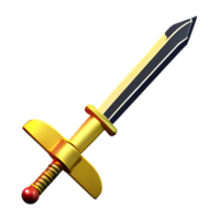 espada 3d Renderização ícone ilustração png
