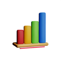 diagram 3d renderen icoon illustratie png