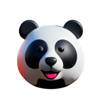 panda 3d rendering icon illustration png