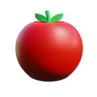 tomato 3d rendering icon illustration png