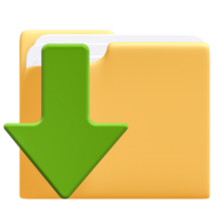 Download Folder Icon, 3d rendering png