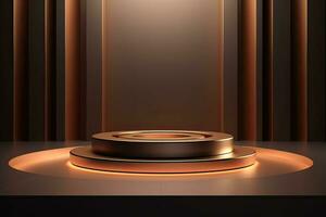 Luxury podium for product presentation 3d render photo