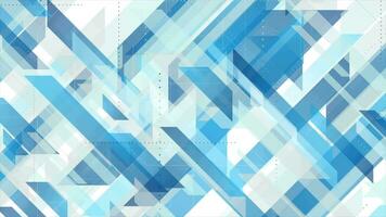 Bright blue technology geometric abstract motion background video