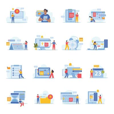 Event Planning Flat Icons