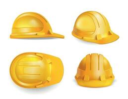 Hard Hat Realistic Composition vector