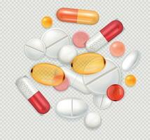 Medical Drug Pills Composition vector