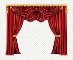 Curtains For Stage Composition vector