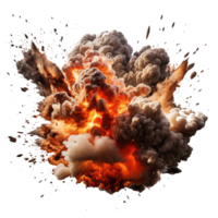 explosion fire . AI Generated png