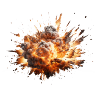 explosión fuego . ai generado png