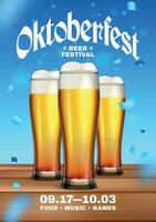 Colored Oktoberfest Poster vector