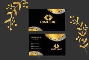 New Professional luxury Business card template vector