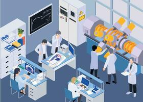 Nuclear Fission Isometric Composition vector