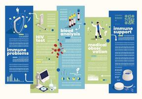 Hiv Aids Infographics vector