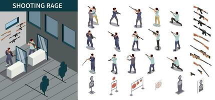 Shooting Range Composition vector