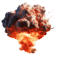 atómico bomba explosión, seta nube . ai generado png