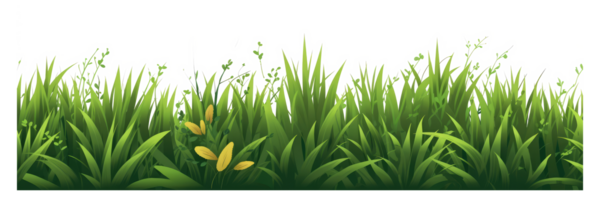 fresh spring green grass . AI Generated png