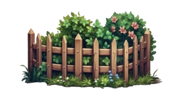 Garden Fence . AI Generated png