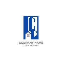 C4 Logo Design Template Vector Graphic Branding Element Building, Real estate.