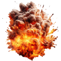 explosion fire . AI Generated png