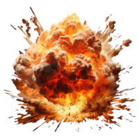 explosion fire . AI Generated png