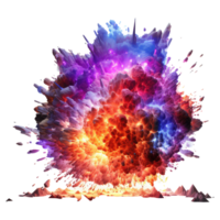 Explosion Feuer . ai generiert png