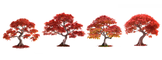 Japanese Maple Tree . AI Generated png