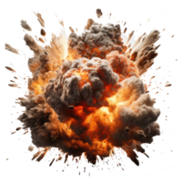 explosión fuego . ai generado png