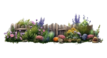 Garden Fence . AI Generated png