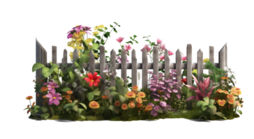 Garden Fence . AI Generated png