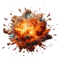 explosión fuego . ai generado png