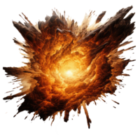 explosión fuego . ai generado png