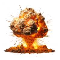 atómico bomba explosión, seta nube . ai generado png