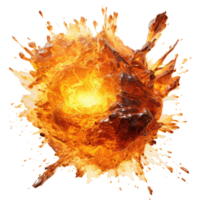 explosion fire . AI Generated png