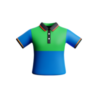 pólo camisa 3d Renderização ícone ilustração png