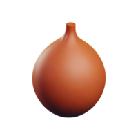 onion 3d rendering icon illustration png