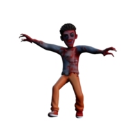 zombie 3d renderen icoon illustratie png