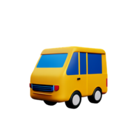 furgone 3d interpretazione icona illustrazione png