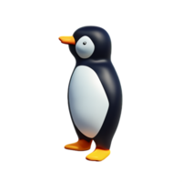 Pinguin 3d Rendern Symbol Illustration png