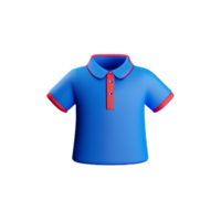 polo overhemd 3d renderen icoon illustratie png